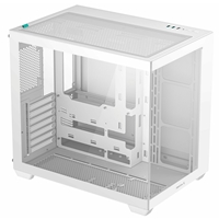 DeepCool CG530 Dual-Chamber Computer Case, Tempered Glass Panels, Advanced Cooling Support, Exceptional Cable Management, White - Image 4