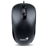 Genius DX-110 Wired USB-Type C Plug and Play Mouse, 1000 DPI Optical Tracking, 3 Button with Scroll Wheel, Ambidextrous Design with 1.5m Cable, Black - Image 4