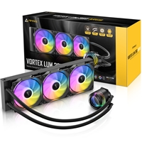 Antec Vortex Lum 360 ARGB CPU Liquid Cooler - Intel & AMD Compatible, 3 x 120mm ARGB Fans, Suspended Spiral Pump Head, Enhanced Cooling Performance - Image 5