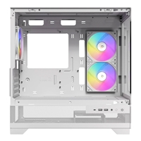 ANTEC CX500M Micro Tower Gaming Case, White, ARGB, 2 x USB 3.0 / 1 x USB Type-C, Tempered Glass Side Panel, Micro-ATX/ITX - Image 4