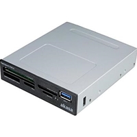 Akasa USB 3.0 Multi Card Reader, Supports CF/MS/SD/MicroSD UHS-II Cards, 3.5", Internal USB 3.0 Connector, Black, for PC - Image 6