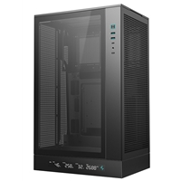DeepCool CH270 Digital Micro-ATX Case, Mini-Tower PC Case with Tempered Glass Side Panel, USB-C Port, High Airflow Support for 360mm Radiator, ATX PSU, Black - Image 5