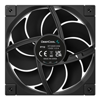 DeepCool FT12 120mm PWM Case Fan, High Airflow 75 CFM, 4.2mmAq Static Pressure, Quiet Operation =32dB, Fluid Dynamic Bearing, Black - Image 5