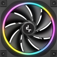 DeepCool FL12 120mm PWM 3 Pack Reverse Fan - High Performance, Low Noise, Fluid Dynamic Bearing, 36 ARGB LEDs, 500-2150 RPM, 55 CFM Airflow, 4-Pin PWM Control - Image 6