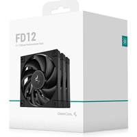 DeepCool FD12 120mm Case Fan 3-Pack, PWM Control, High Airflow, Low Noise, Hydro Bearing, Black, Anti-Vibration Pads, 4-Pin Connector - Image 7