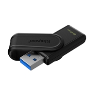 Kingston DataTraveler Exodia S DTXS/64GB USB Flash Drive, 64GB, USB 3.2, Black, Swivel Cap Design - Image 4