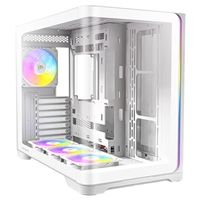 ANTEC Constellation C5 Curve White ARGB Case, Curved Glass Panels, Dual Chamber, Support back-connect motherboards, 4 x ARGB PWM fans with built-in fan controller, ATX, Micro-ATX, ITX