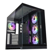 Tecware VXL EVO ARGB ATX Mid-Tower PC Case - Black, Dual-Chamber Design, 4 x 120mm ARGB Fans Pre-Installed, Infinity Glass Panels, ATX/mATX/ITX Support, High Airflow Gaming Chassis - Image 4