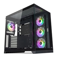 Tecware VXL EVO ARGB ATX Mid-Tower PC Case - Black, Dual-Chamber Design, 4 x 120mm ARGB Fans Pre-Installed, Infinity Glass Panels, ATX/mATX/ITX Support, High Airflow Gaming Chassis - Image 5