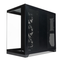 Tecware VXL EVO ARGB ATX Mid-Tower PC Case - Black, Dual-Chamber Design, 4 x 120mm ARGB Fans Pre-Installed, Infinity Glass Panels, ATX/mATX/ITX Support, High Airflow Gaming Chassis - Image 6