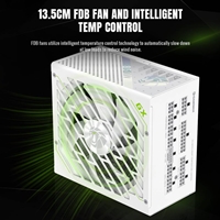 GAMEMAX GX-850 Pro Modular 80 Plus Gold ATX3.0 PCIe 5.0 PSU With 135mm FDB Fan, White - Image 5