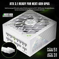 GAMEMAX GX-850 Pro Modular 80 Plus Gold ATX3.0 PCIe 5.0 PSU With 135mm FDB Fan, White - Image 7