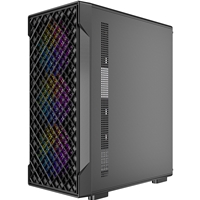 Antec VX320 ARGB Mid-Tower Gaming PC Case - Pre-Installed 4 x 120mm ARGB Fans, Tempered Glass Side Panel, High-Airflow Mesh Front - ATX/Micro-ATX/ITX - Image 6