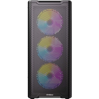 Antec VX310 ARGB Mid-Tower Gaming PC Case - Pre-Installed 4 x 120mm ARGB Fans, Tempered Glass Side Panel, High-Airflow Mesh Front - ATX/Micro-ATX/ITX - Image 5