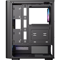Antec VX310 ARGB Mid-Tower Gaming PC Case - Pre-Installed 4 x 120mm ARGB Fans, Tempered Glass Side Panel, High-Airflow Mesh Front - ATX/Micro-ATX/ITX - Image 7