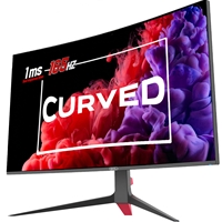 piXL CM32GF5 32 Inch 165Hz HDR Full HD Curved Gaming Monitor with AMD FreeSync & Nvidia G-Sync, 1920 x 1080 Resolution, 1ms Response Time, DisplayPort, HDMI & VESA Mount - Image 4