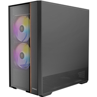 Antec FLUX Rear Mid Tower PC Case - Tempered Glass, Steel/Plastic/Wood, 5 PWM Fans, USB-C, ATX/Mirco-ATX/ITX Compatibility - Image 5