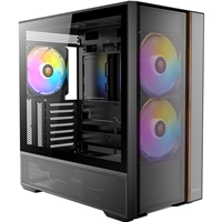 Antec FLUX Rear Mid Tower PC Case - Tempered Glass, Steel/Plastic/Wood, 5 PWM Fans, USB-C, ATX/Mirco-ATX/ITX Compatibility - Image 8