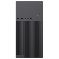 CiT Mentor Micro-ATX Office PC Case With USB Type C and 80mm Rear Black Fan Included - Image 4