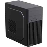 CiT Mentor Micro-ATX Office PC Case With USB Type C and 80mm Rear Black Fan Included - Image 6