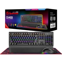 Marvo Scorpion CM420-UK RGB Mechanical Keyboard, Mouse and Mouse Pad with HG9086W Bluetooth and Wired Tri-Mode Connection RGB Stereo Gaming Headphones - Image 5