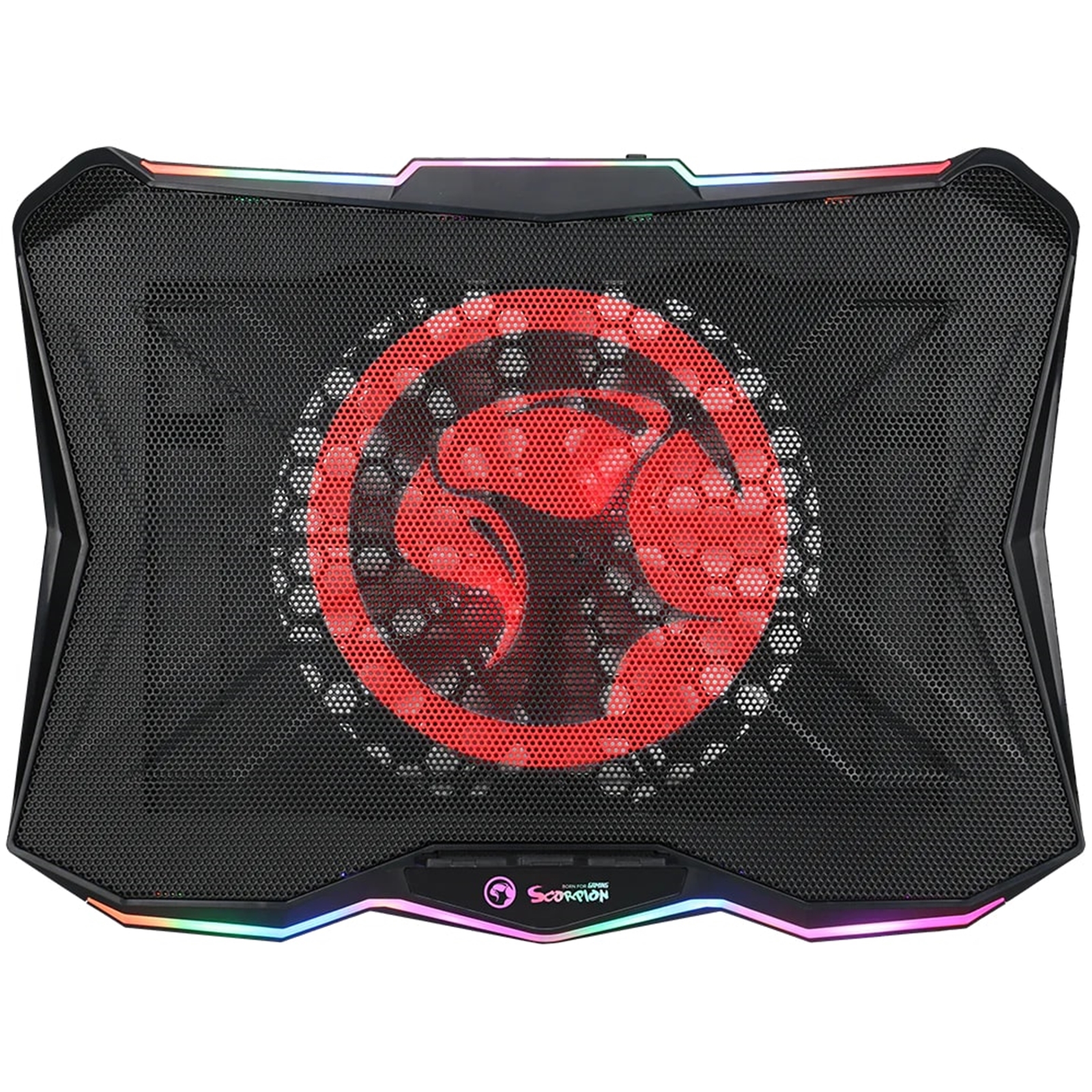 Marvo Scorpion FN-40 Atlas 40 USB Powered RGB Laptop Cooling Stand (Black) - Image 3