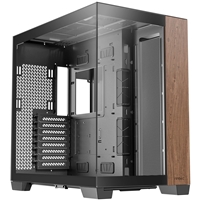 ANTEC Constellation C8 Dual Chamber Case, Gaming, Wood, Full Tower, 2 x USB 3.0 / 1 x USB Type-C, Seamless Left and Front Tempered Glass Side Panel, E-ATX, ATX, Micro ATX, ITX