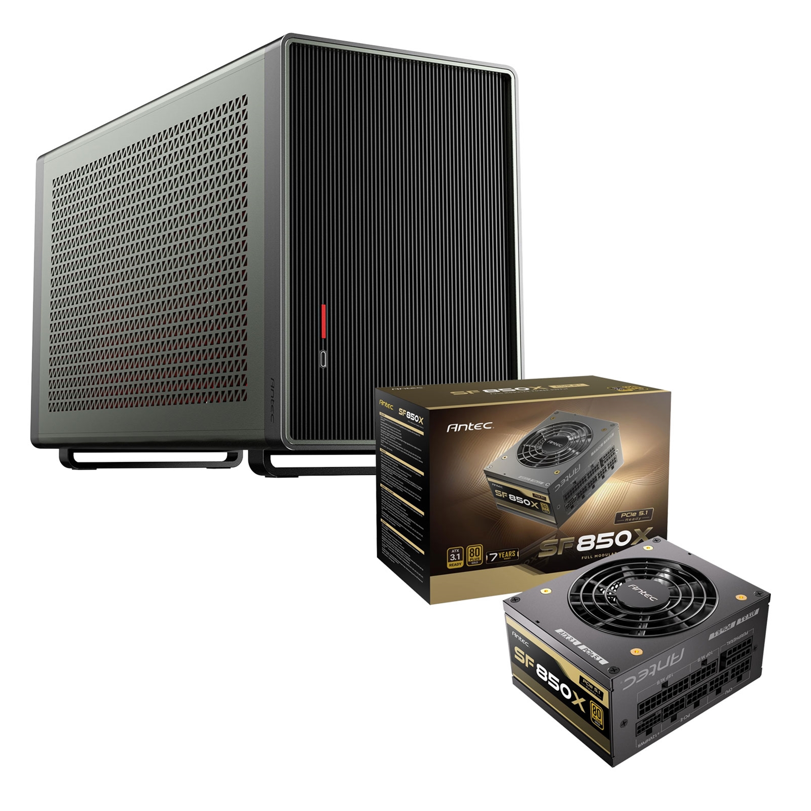 Antec Performance 1M Aventurine Mini Tower Case + SF850X 850W 80 PLUS Gold Fully Modular SFX Power Supply Bundle - Image 3