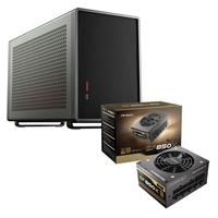 Antec Performance 1M Aventurine Mini Tower Case + SF850X 850W 80 PLUS Gold Fully Modular SFX Power Supply Bundle