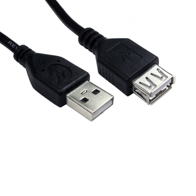 TARGET 99CDL2-023 Data Cable, USB 2.0 Type-A (M) to USB 2.0 Type-A (F), 3m Black, USB Extension Cable, OEM Polybag Packaging - Image 2