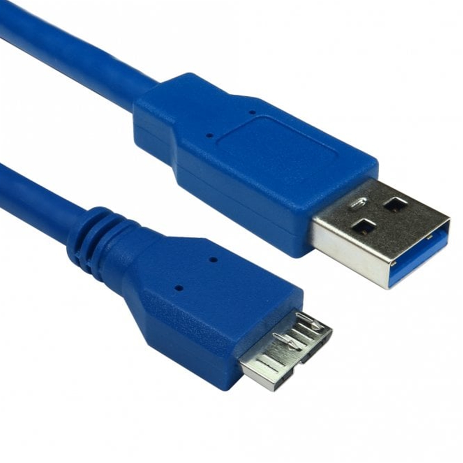 USB 3.0 A (M) to USB 3.0 Micro B (M) 0.75m Blue OEM Data Cable - Image 3