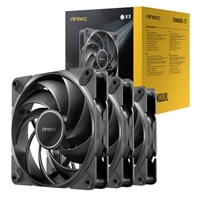 Antec Tranquil 120 PWM Case Fan (3-Pack) - Fluid Dynamic Bearing, 400-2000 RPM, Black