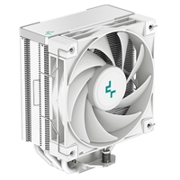 DeepCool AK400 WH Fan CPU Cooler, Universal Socket, High Performance 120mm Silent Hydro Bearing PWM White Fan, 1850RPM, 4 Heat Pipes, Unique Matrix Fin Design, White Version, Intel LGA 1700 Bracket Included