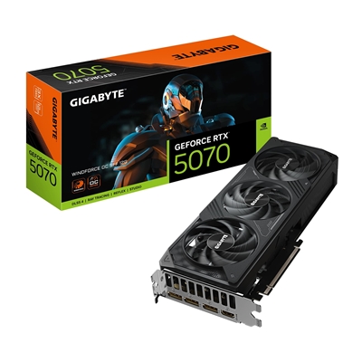 Gigabyte NVIDIA GeForce RTX 5070 WINDFORCE OC SFF 12GB GDDR7 Graphics Card, 6144 CUDA Cores, 2542 MHz Core Clock, Triple Fan, 2x DisplayPorts / 2x HDMI Ports - Image 2