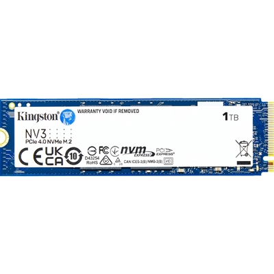 Kingston NV3 (SNV3S/1000G) 1TB NVMe SSD, M.2 Interface, PCIe Gen4, 2280, Read 6000 MB/s, Write 4000 MB/s, 3 Year Warranty - Image 2