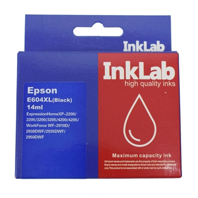 InkLab 604 Epson Compatible Black Replacement Ink - Image 2