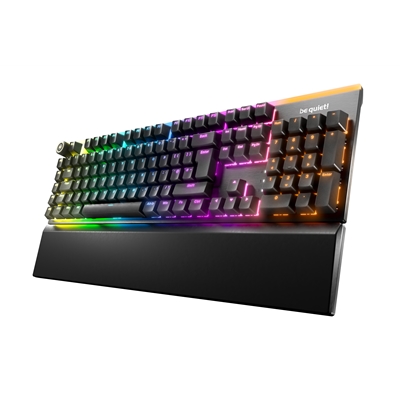 Be Quiet! Light Mount Silent Linear ARGB Mechanical Keyboard, 3D Media Wheel, 5 Macro Keys, silent keystrokes, hot-swappable 5-pin MX-style switch socket - Image 2