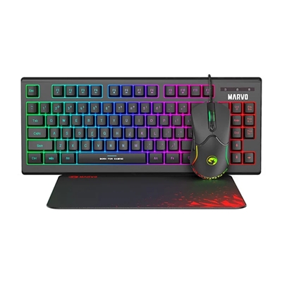 Marvo Scorpion CM310 Loot 30 3 in 1 RGB Wired Gaming UK Layout TKL Keyboard, Mouse and Mat Bundle (Black) - Image 2