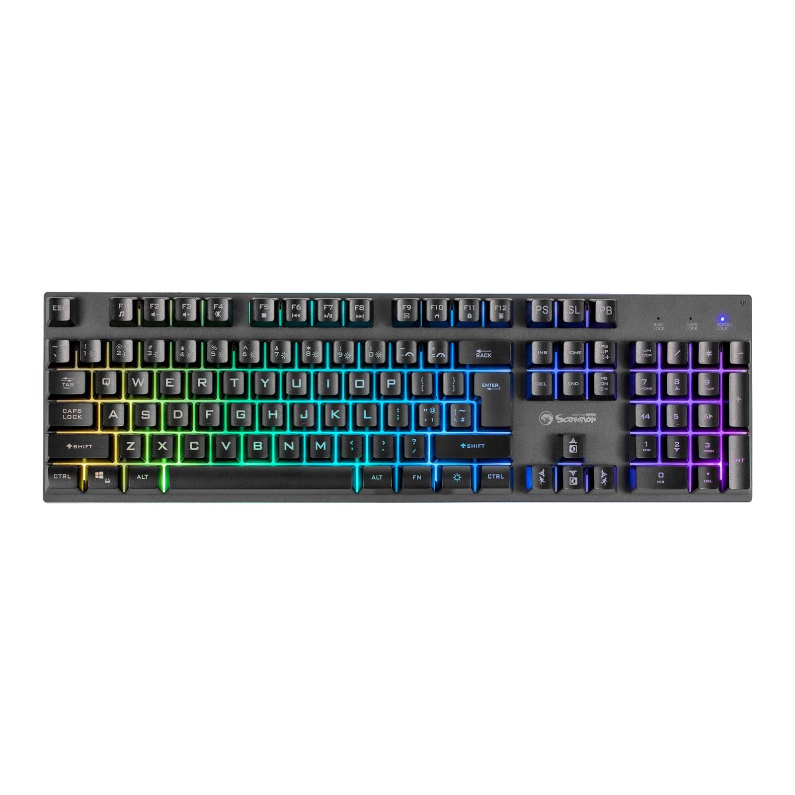Marvo Scorpion K604 Soldat 20 Wired RGB Multimedia UK Layout Gaming Keyboard - Image 3