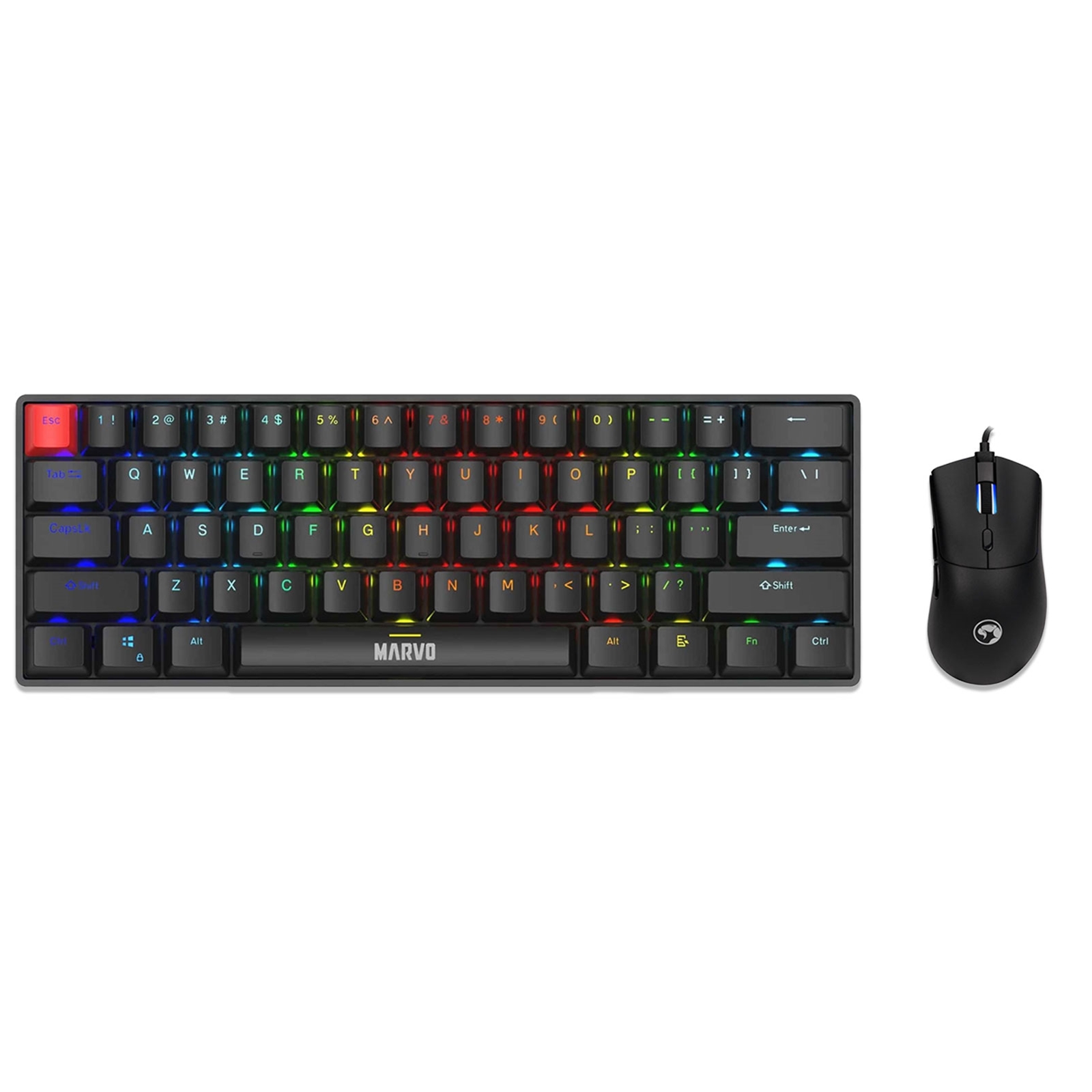 Marvo Scorpion Keyboard and Mouse Bundle, Marvo Scorpion KG933G Saber 61 Keyboard, Marvo Scorpion G950 Niro 40 Gaming Mouse - Image 3