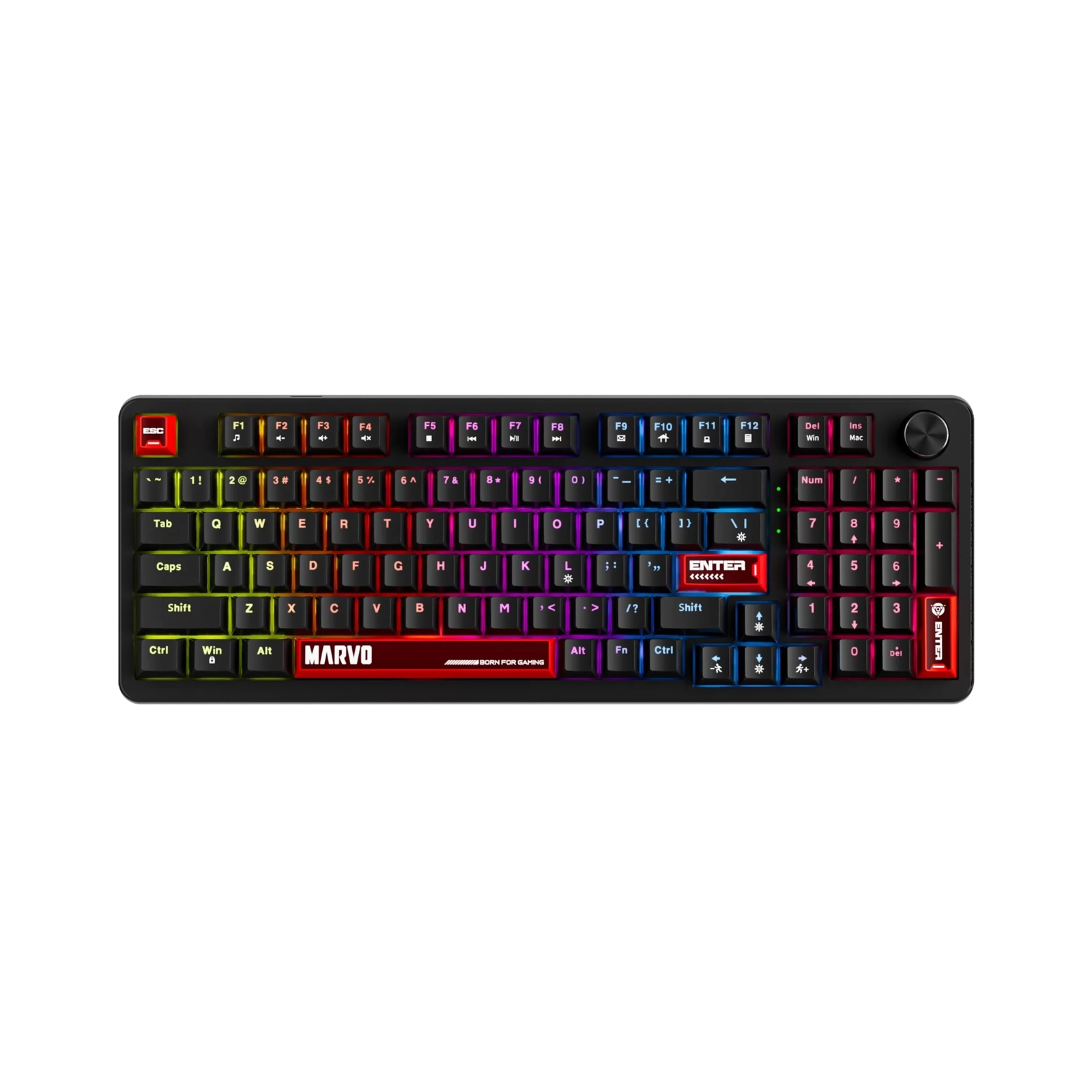 Marvo Scorpion KG937 Arma 98 Wired Hot Swappable Mechanical Backlit UK Layout Gaming Keyboard - Image 3
