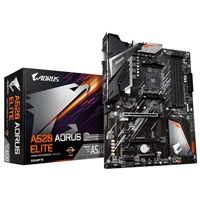 Gigabyte A520 AORUS ELITE (rev. 1.0) AM4 Socket Motherboard, ATX, 4x DDR4 Slots, 1x M.2 Socket, GbE LAN, 1 x DVI-D/1x HDMI Port