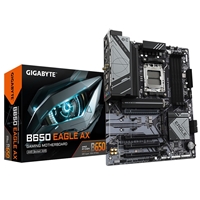 Gigabyte B650 EAGLE AX AMD AM5 Socket Motherboard, ATX, 4x DDR5 Slots, 3x M.2 Sockets, Fitted I/O Shield, GbE LAN, Wi-Fi 6E, 1x DisplayPort / 1x HDMI Port
