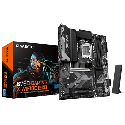 Gigabyte B760 GAMING X WIFI6E GEN5 Socket Motherboard, ATX, 4x DDR5 Slots, 3x M.2 Socket, 2.5GbE LAN, Wi-Fi 6E, 1x HDMI Port / 1x Display Port - Image 2
