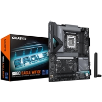 Gigabyte B860 EAGLE WIFI6E Intel 1851 Socket Motherboard, ATX, 4x DDR5 Slots, 3x M.2 Sockets, Fitted I/O Shield, 2.5GbE LAN, Wi-Fi 6E, 1x DisplayPort / 1x HDMI Port