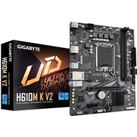 Gigabyte H610M K V2 DDR5 Anti-Sulfur Resistor Intel 1700 Socket Motherboard, Micro-ATX, 2x DDR5 Slots, 1x M.2 Socket, GbE LAN, 1x DisplayPort / 1x HDMI Port