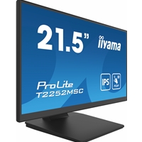 iiyama PROLITE T2252MSC-B2 21.5 Inch 10 Point Touchscreen IPS Monitor, Full HD, 5ms, USB Hub, HDMI, DisplayPort, Speakers, Black, Internal PSU, VESA - Image 4