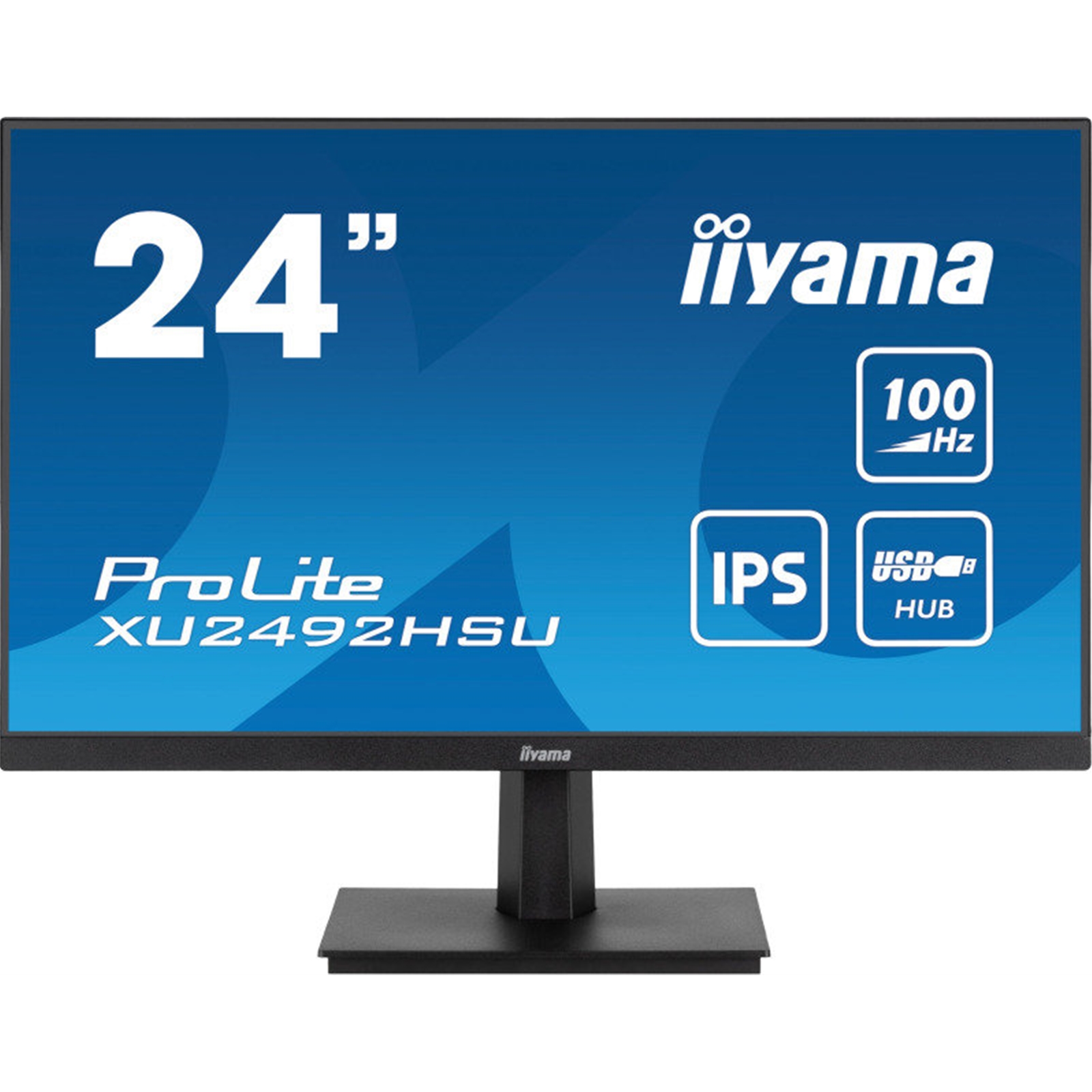 iiyama Prolite XU2492HSU-B6 24 inch IPS Monitor, Full HD, 0.4ms, USB Hub, HDMI, DisplayPort, 100Hz, Speakers, Black, Internal PSU, VESA - Image 3