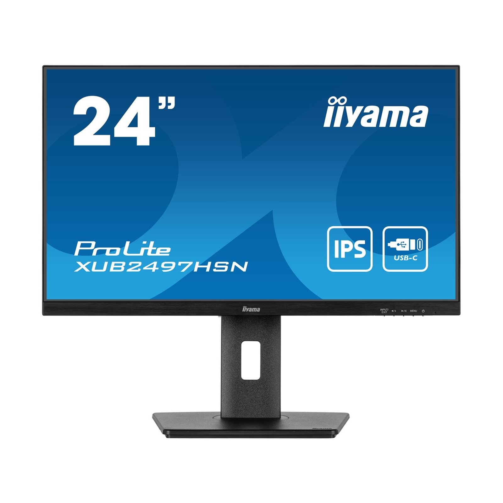 iiyama Prolite XUB2497HSN-B2 24 inch IPS Monitor, USB-C Dock, RJ45(LAN), Full HD, 1ms, HDMI, DisplayPort, USB-Hub, USB-C, 100Hz, Speakers, Black, Internal PSU, VESA, Height Adjust, Pivot - Image 3