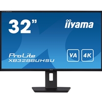 iiyama PROLITE XB3288UHSU-B5 32 Inch 4K Monitor, IPS, 3ms, 60hz, FreeSync, HDMIx2, Display Port, USB Hub, PIP, Speakers, Int PSU, Height Adjustable, VESA